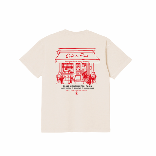 Kaotiko - T-shirt M/C Morning Calls Organic Cotton White