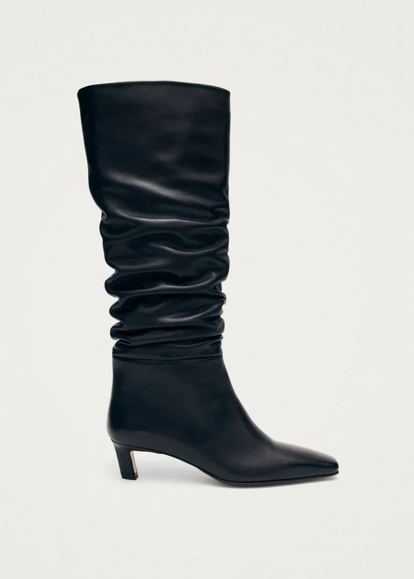 Alohas - Boots Kalila with Heels in Black Leather