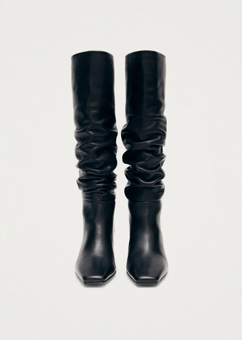 Alohas - Boots Kalila with Heels in Black Leather