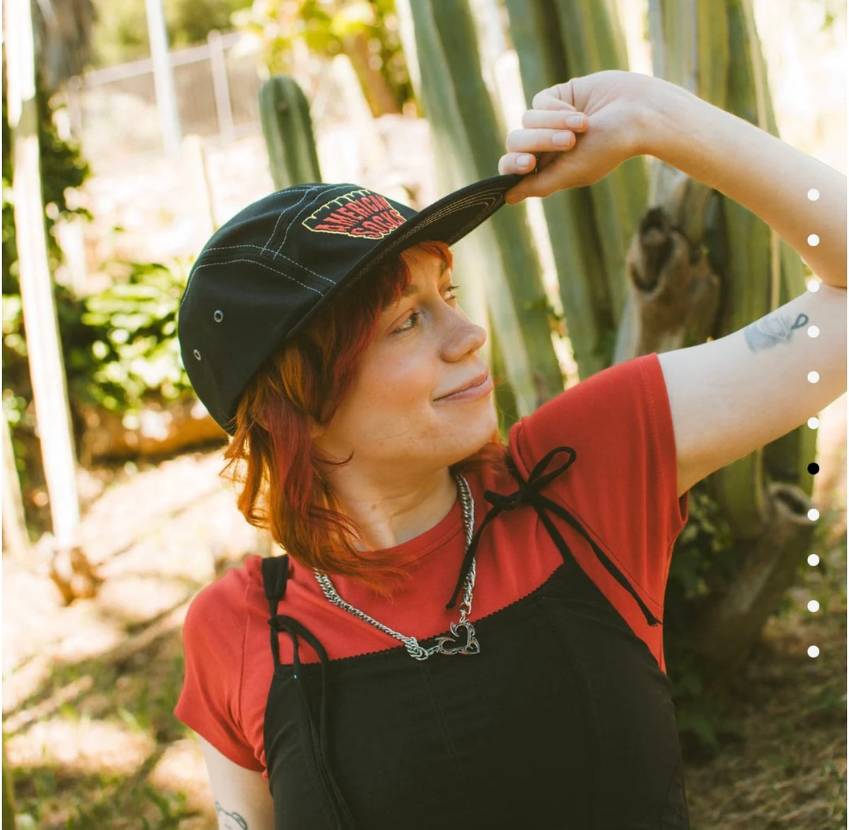 American Socks - Hat Creep Logo Black Red