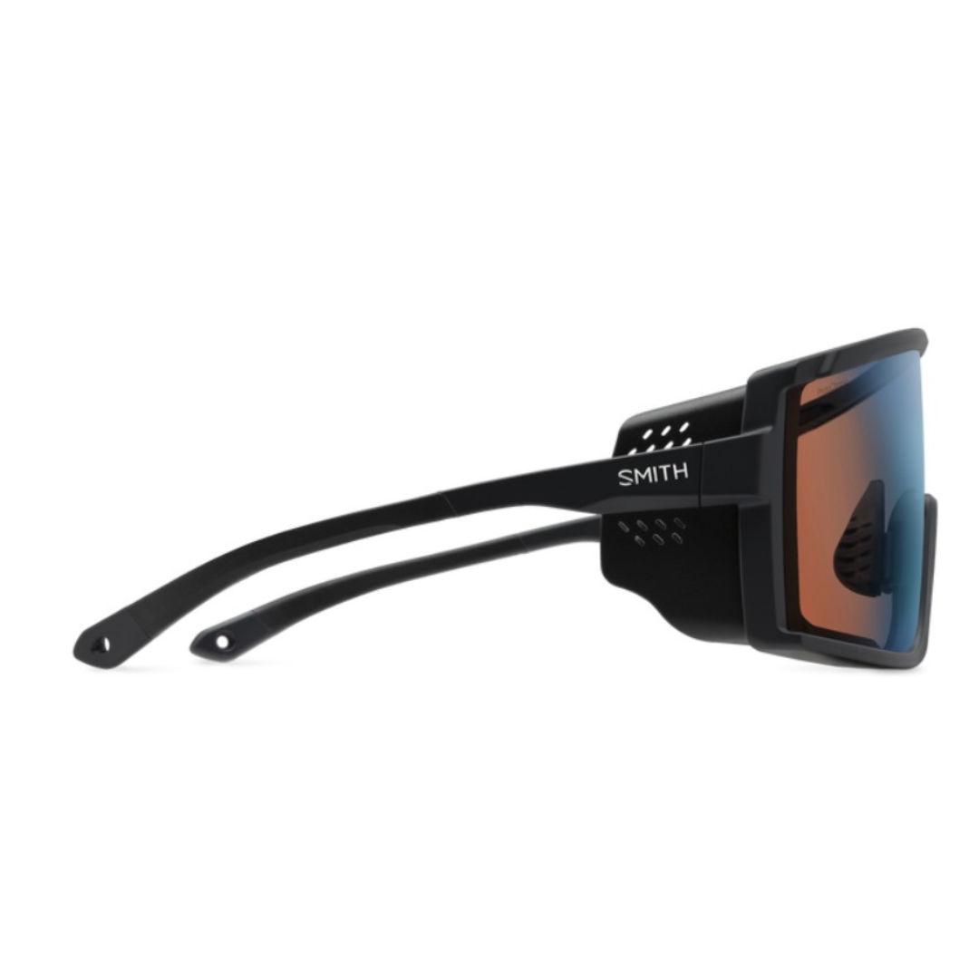 Smith Optics - Sunglasses Pursuit Matte Black + ChromePop Glacier Photochromic Copper Blue Mirror Lens