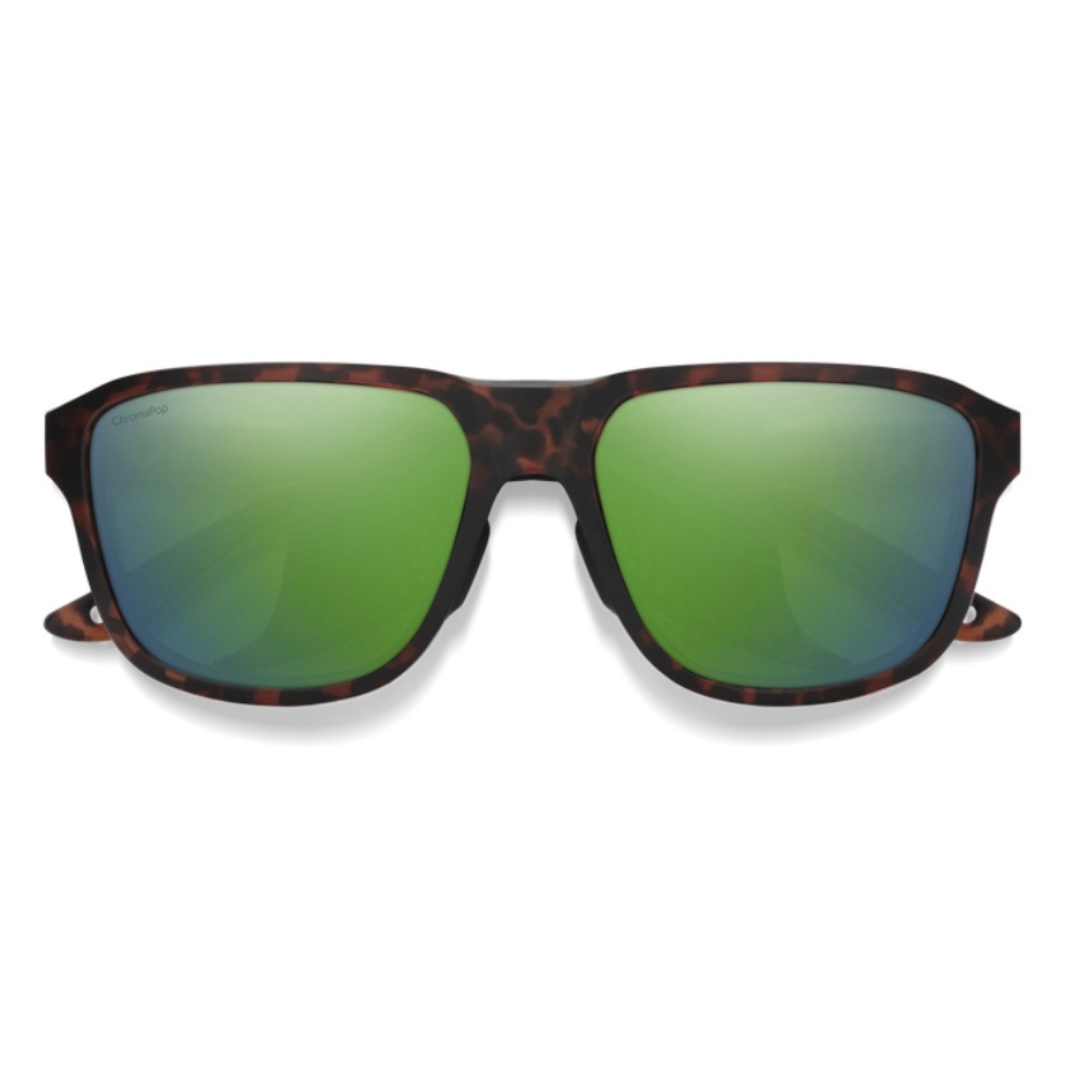 Smith Optics - Sunglasses Embark Matte Tortoise + ChromaPop Polarized Green Green Mirror Lens