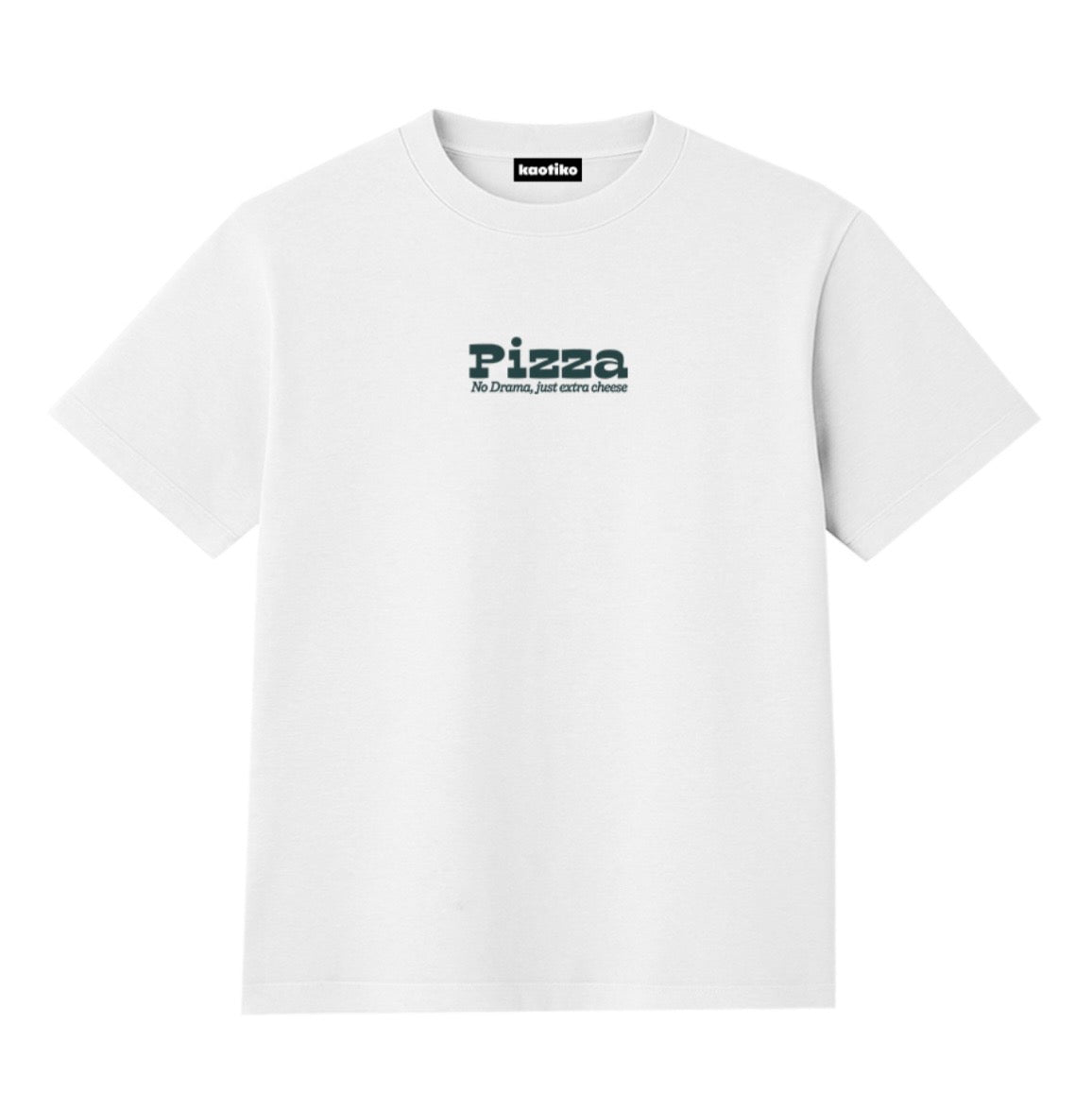 Kaotiko - T-shirt M/C In Crust We Trust Organic Cotton White