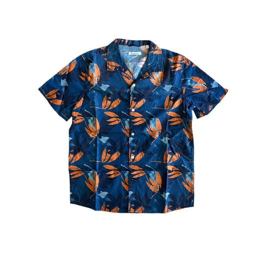 Knowledge Cotton Apparel - Shirt Wave Loose Fit Flower Print