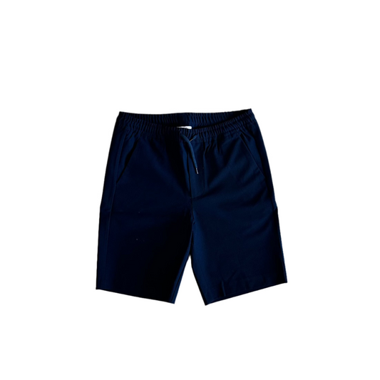 Knowledge Cotton Apparel - Short Fig Loose EcoVero Club Navy