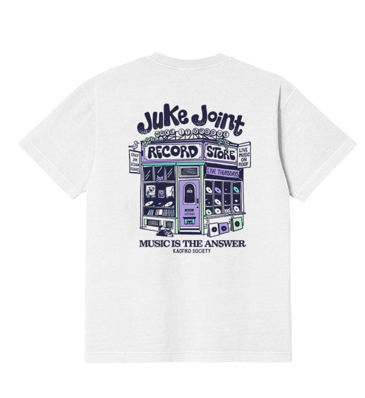 Kaotiko - T-shirt M/C Juke Joint Organic Cotton White