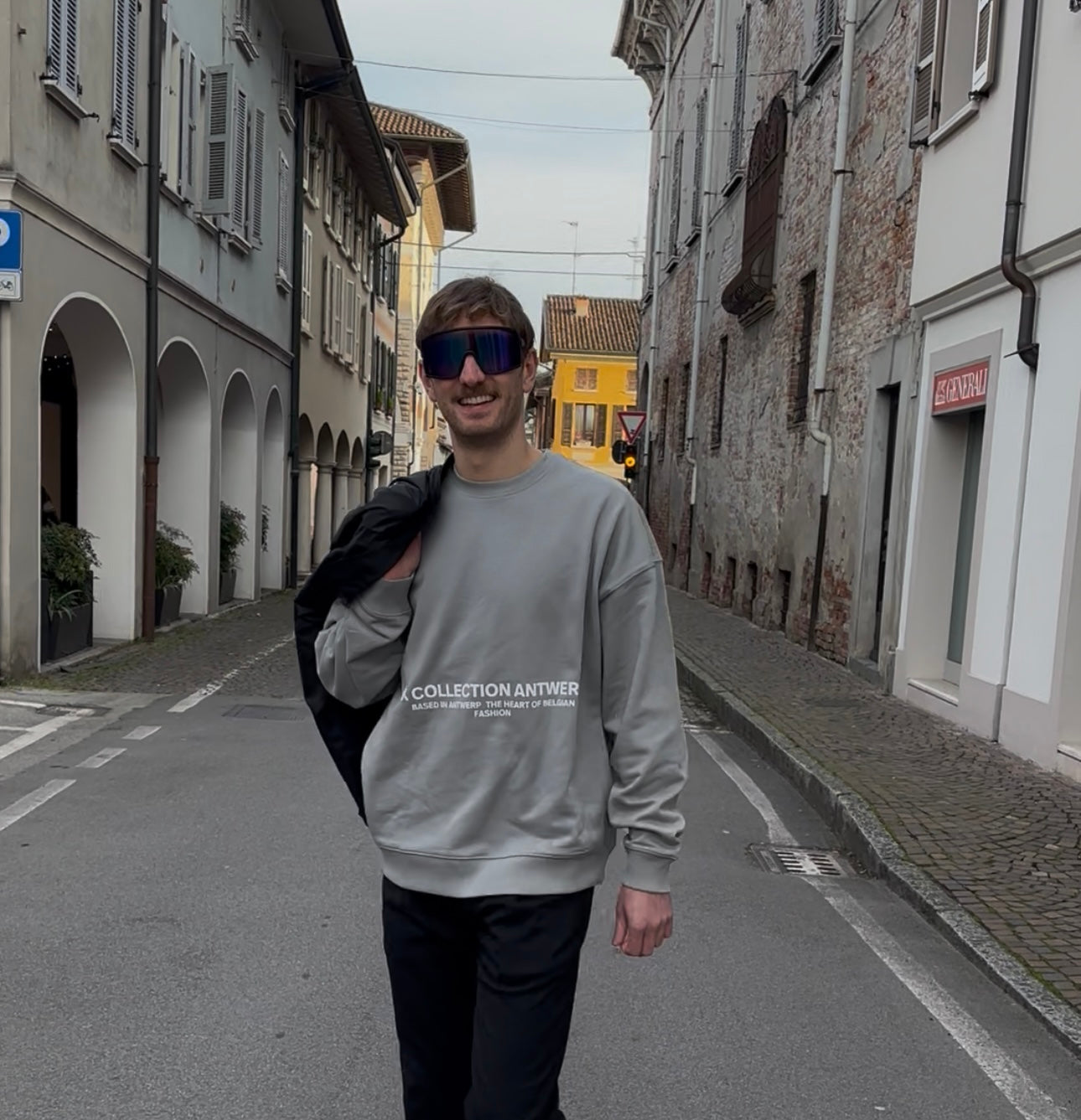 X Collection Antwerp - Sweatshirt Oversized Full Mouse Grey