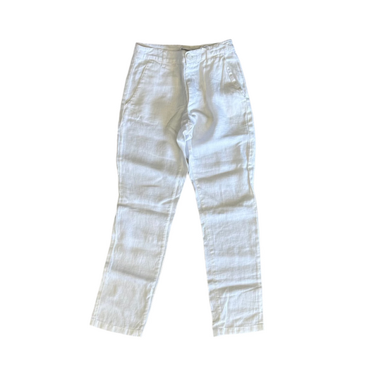 Knowledge Cotton Apparel - Trouser Senna Loose Bright White