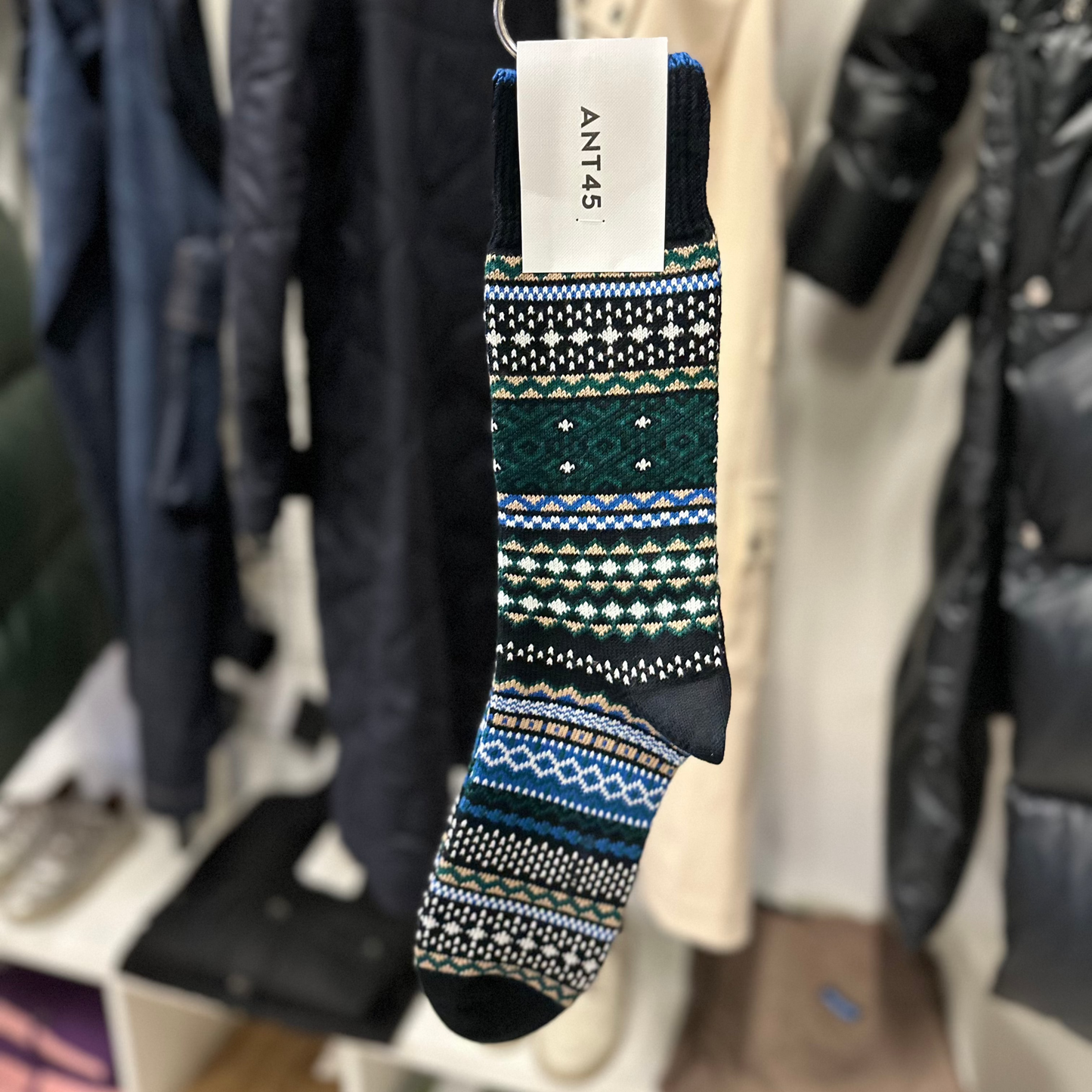 ANT45 - Socks Corvara Shorts in cotton Navy