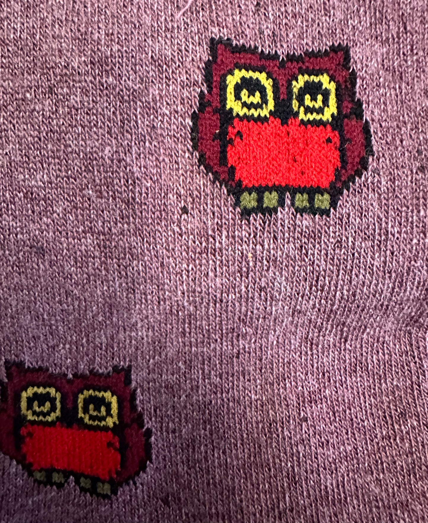 MaskCalzino - Long Sock Owls Melange Rose