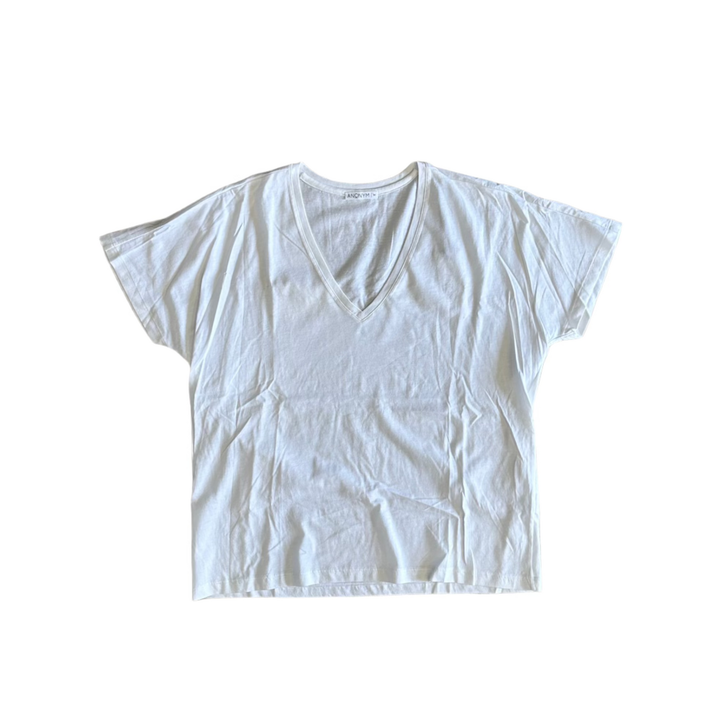 Anonym - T-shirt Esmèe 100% Cotone PIMA Peruviano White