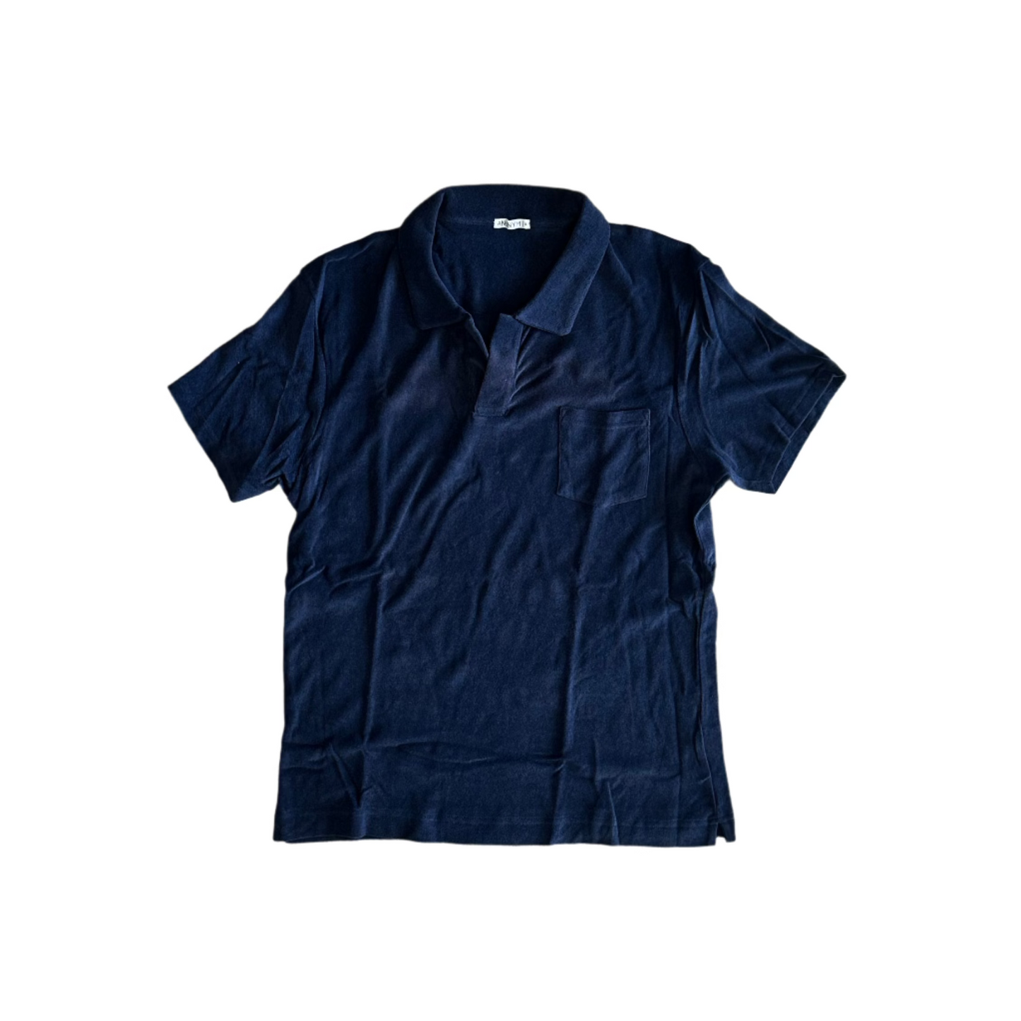 アノニム - Polo Armand コットンとシェニール ブレンド マリン