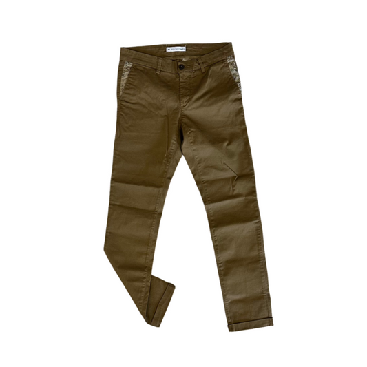 Maison Clochard - Trouser Mallard Gabardina Cigarette