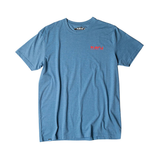 Kavu - T-Shirt Post Out Steel Blue
