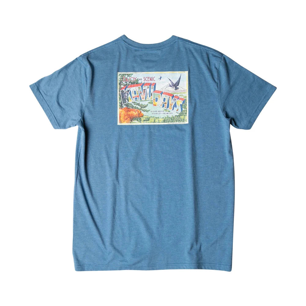 Kavu - T-Shirt Post Out Steel Blue