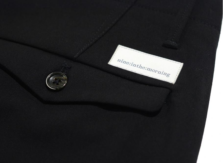 Nine In The Morning - Trouser Fold Slim Pences Black
