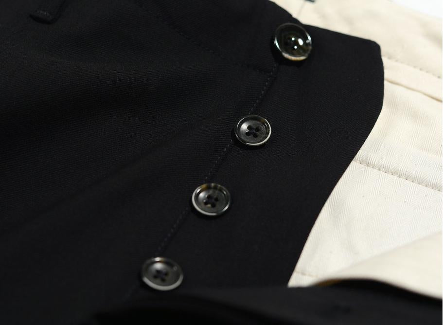 Nine In The Morning - Trouser Fold Slim Pences Black