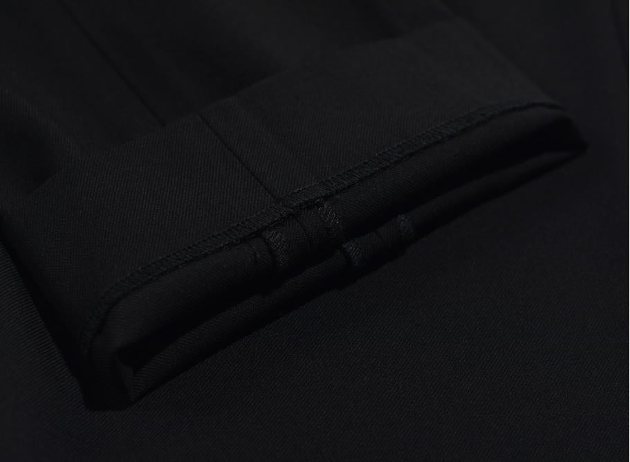 Nine In The Morning - Trouser Fold Slim Pences Black