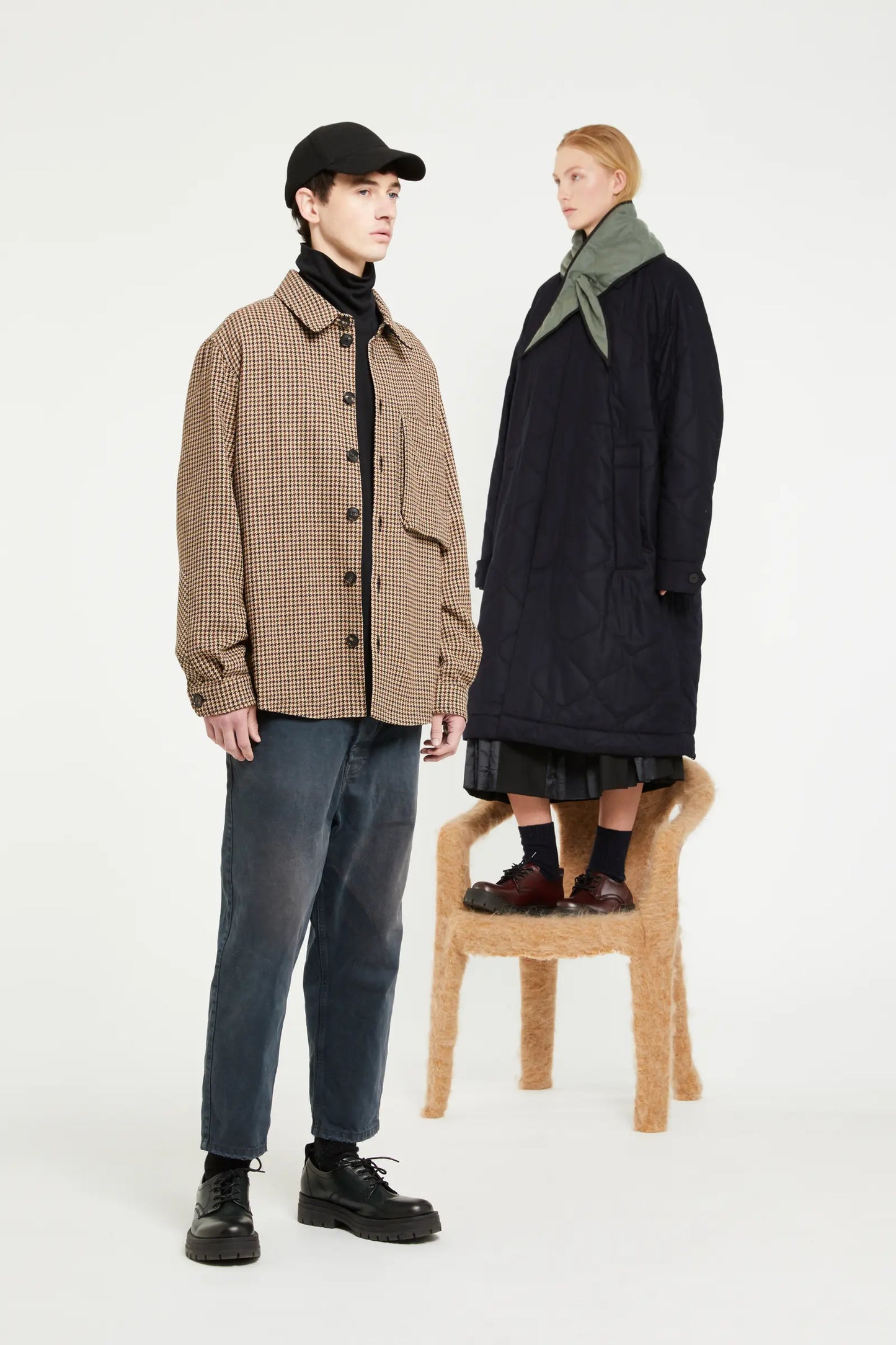 T-Coat - Jacket D T0 M Pied De Poule