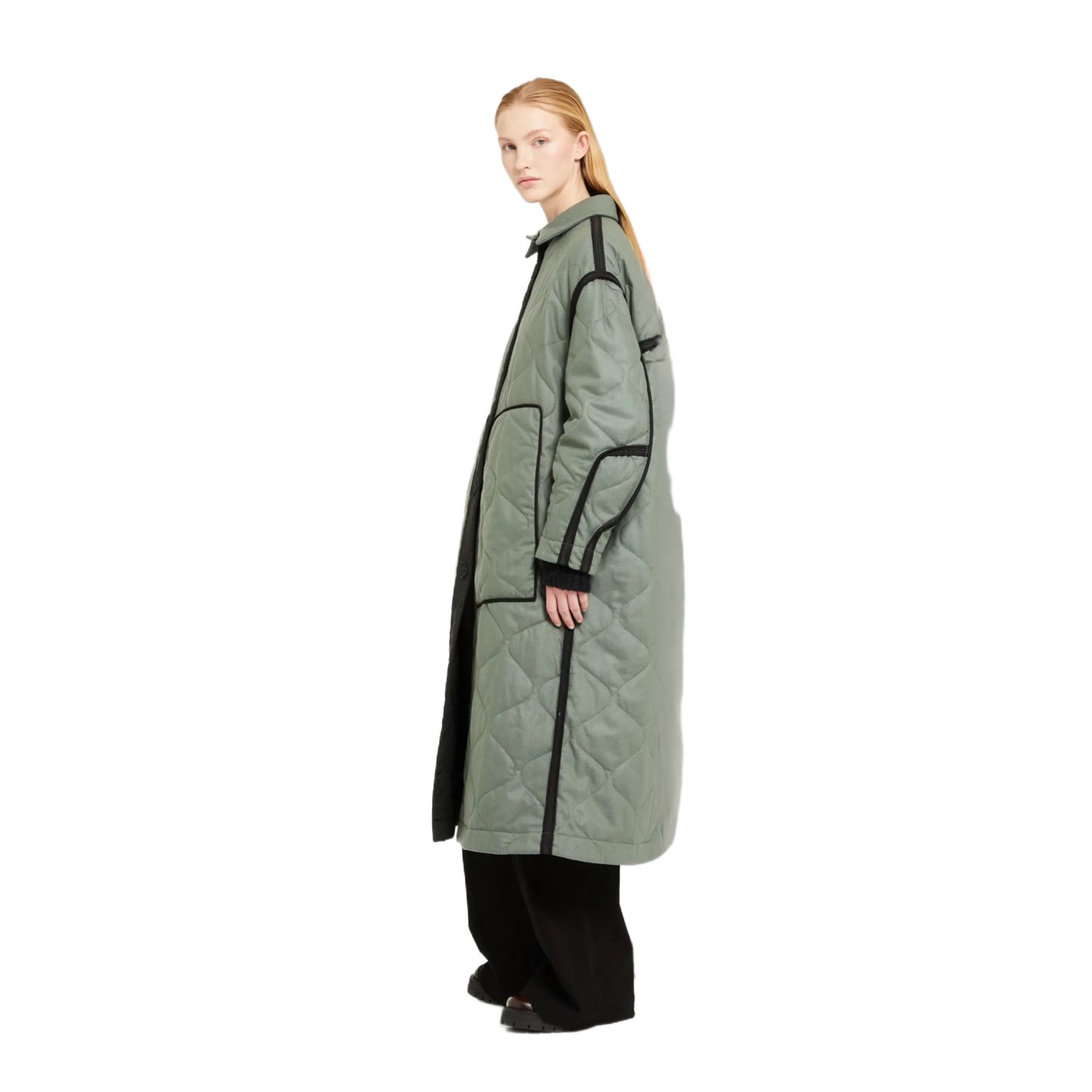T-Coat - Trench T38  Flanel Military Green