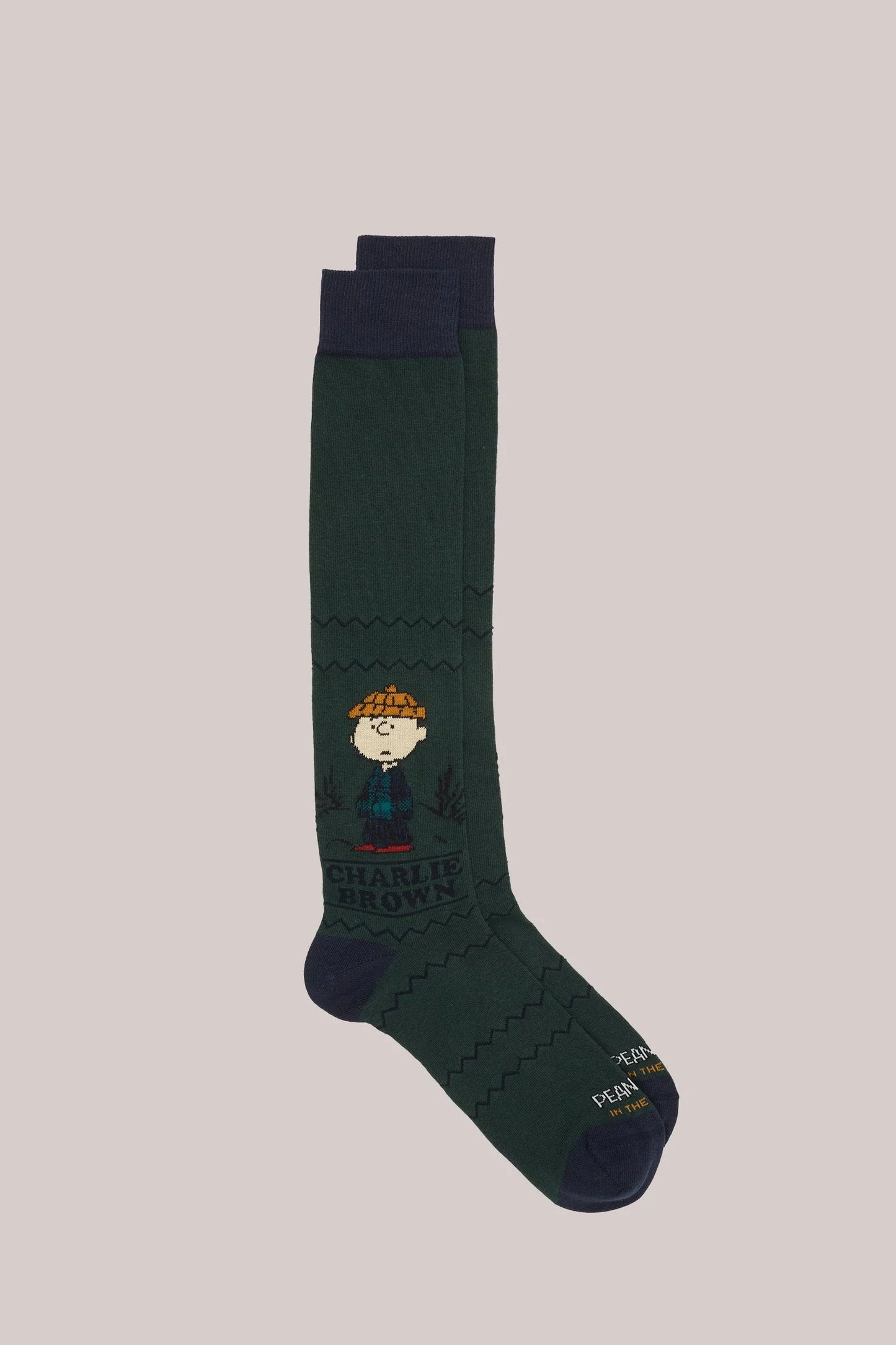 In The Box - Sock Long Charlie Brown Fantasy Dark Green