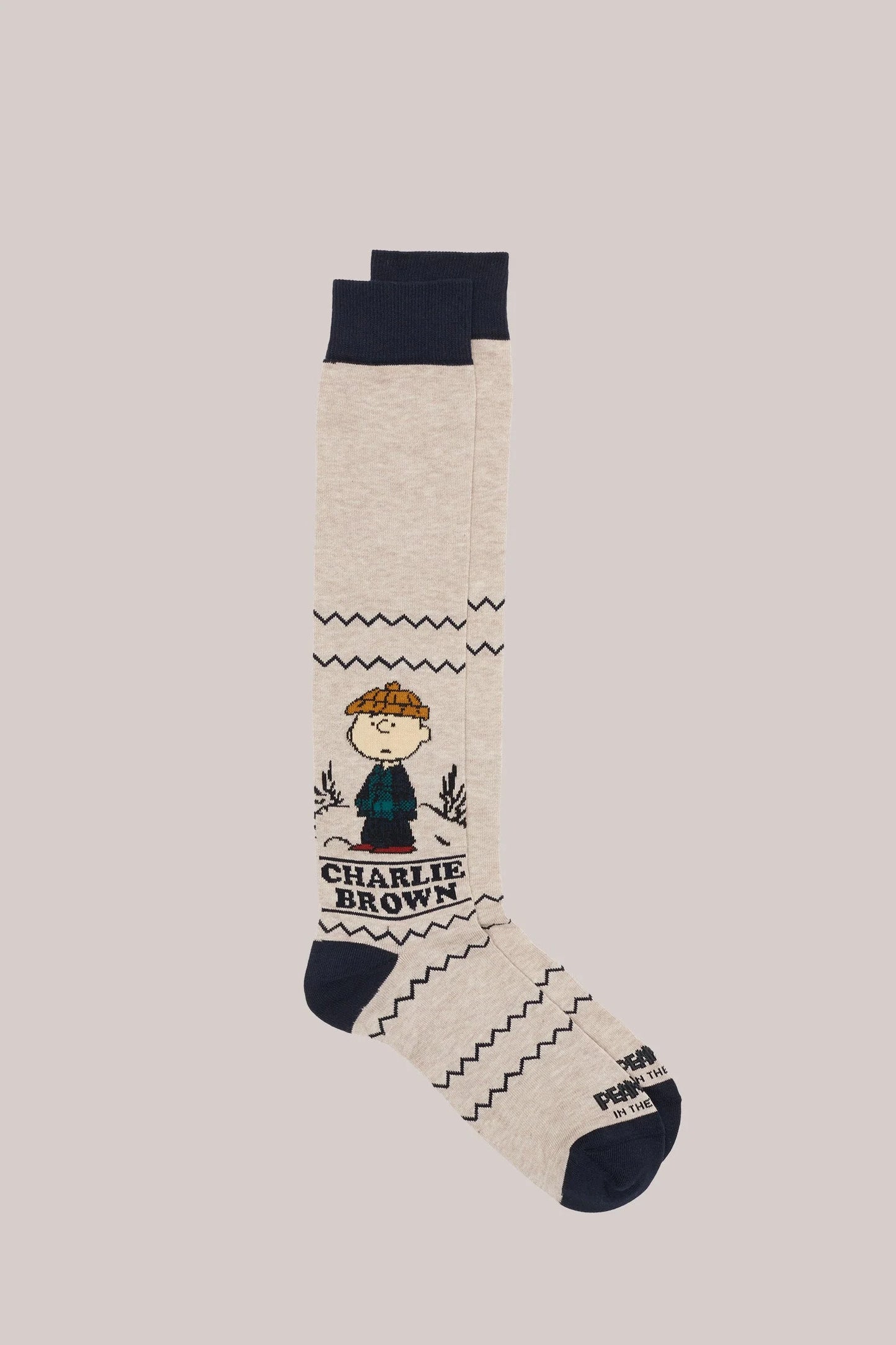 In The Box - Sock Long Charlie Brown Fantasy Beige
