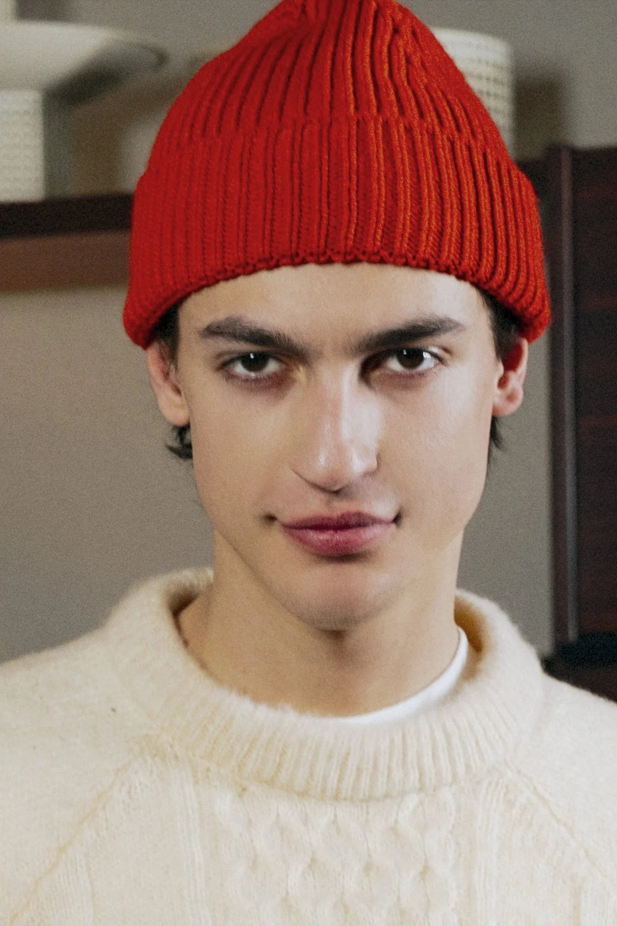 In The Box - Beanie Cachemire Basic Dark Orange