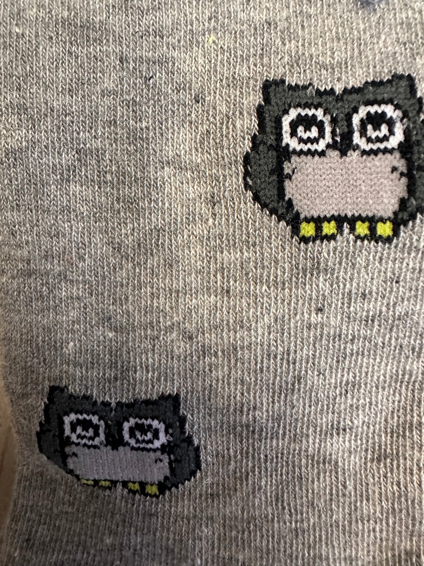 MaskCalzino - Long Sock Owls Melange Grey