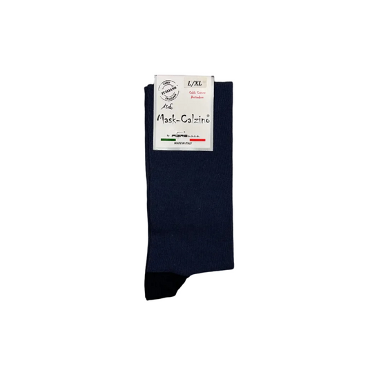 MaskCalzino - Long Sock Solid Color Blues Light