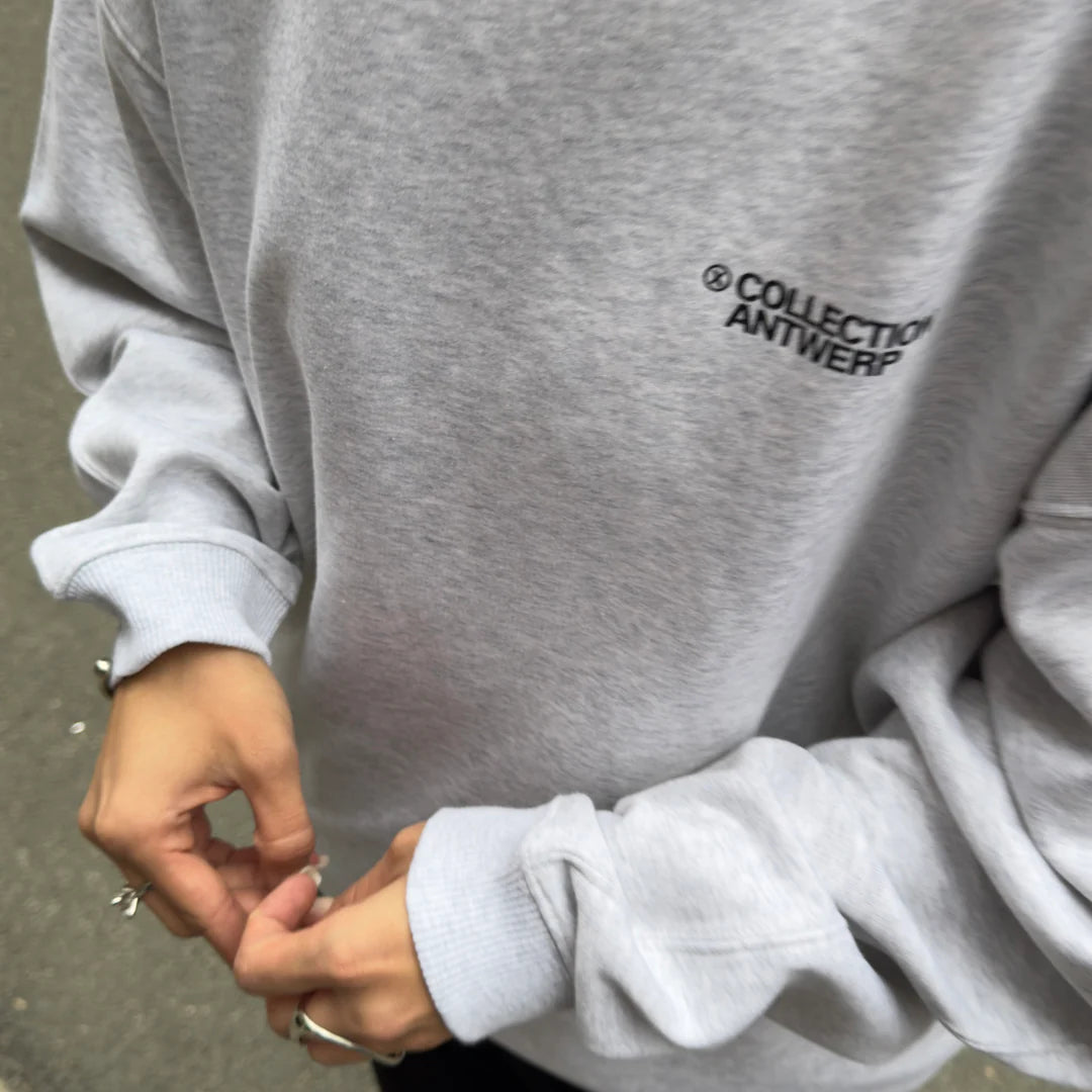 X Collection Antwerp - Sweater Oversize Off White Heather