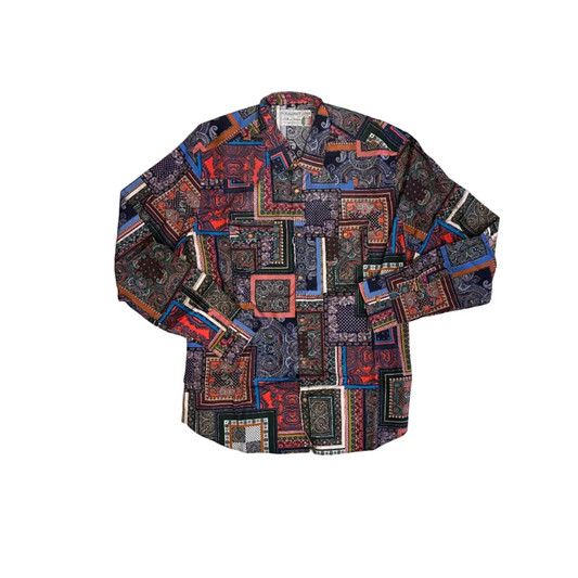 Poggianti 1958 - Shirts Empoli Stretch with Geometric Print