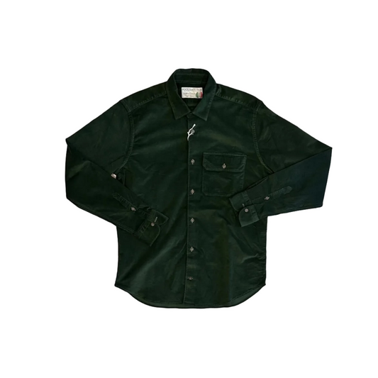 Poggianti 1958 - Shirt Pistoia in Velvet Dark Green