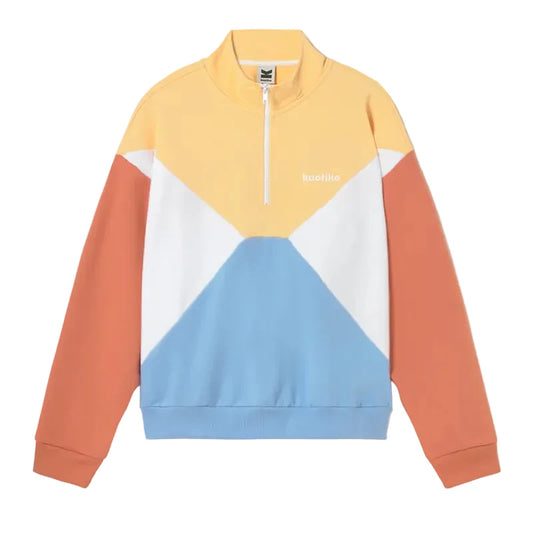 Kaotiko - Sweatshirt Anneta Vanilla/White/Niagara/Apricot