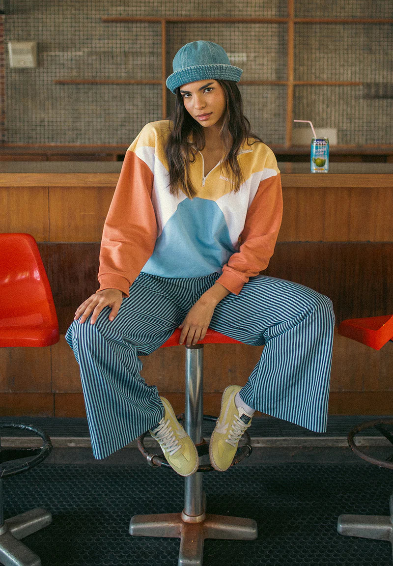 Kaotiko - Sweatshirt Anneta Vanilla/White/Niagara/Apricot