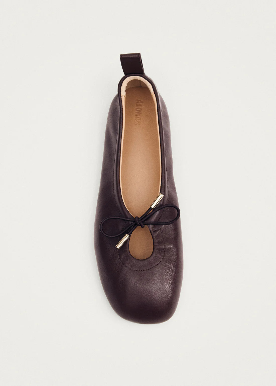 Alohas - Ballet Flats Rosalind Brown Leather