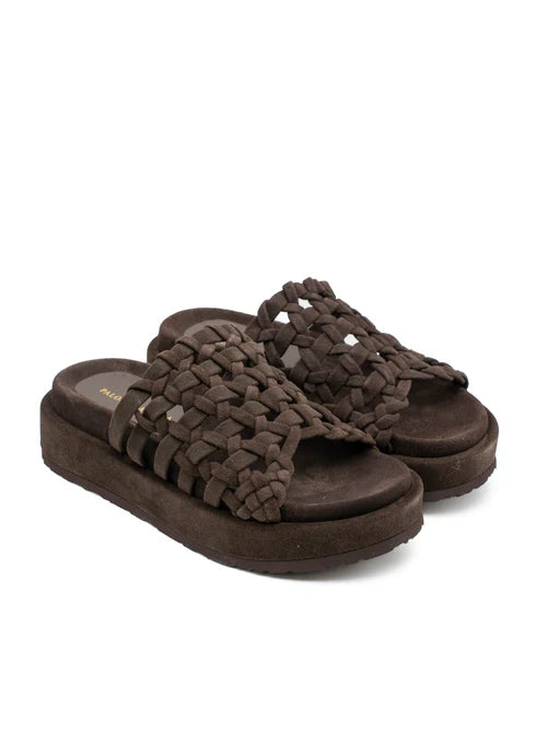 Paloma Barcelo’ - Slippers Nadira Suede Chocolate