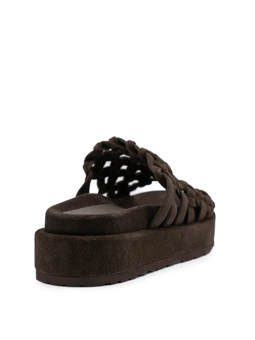 Paloma Barcelo’ - Slippers Nadira Suede Chocolate