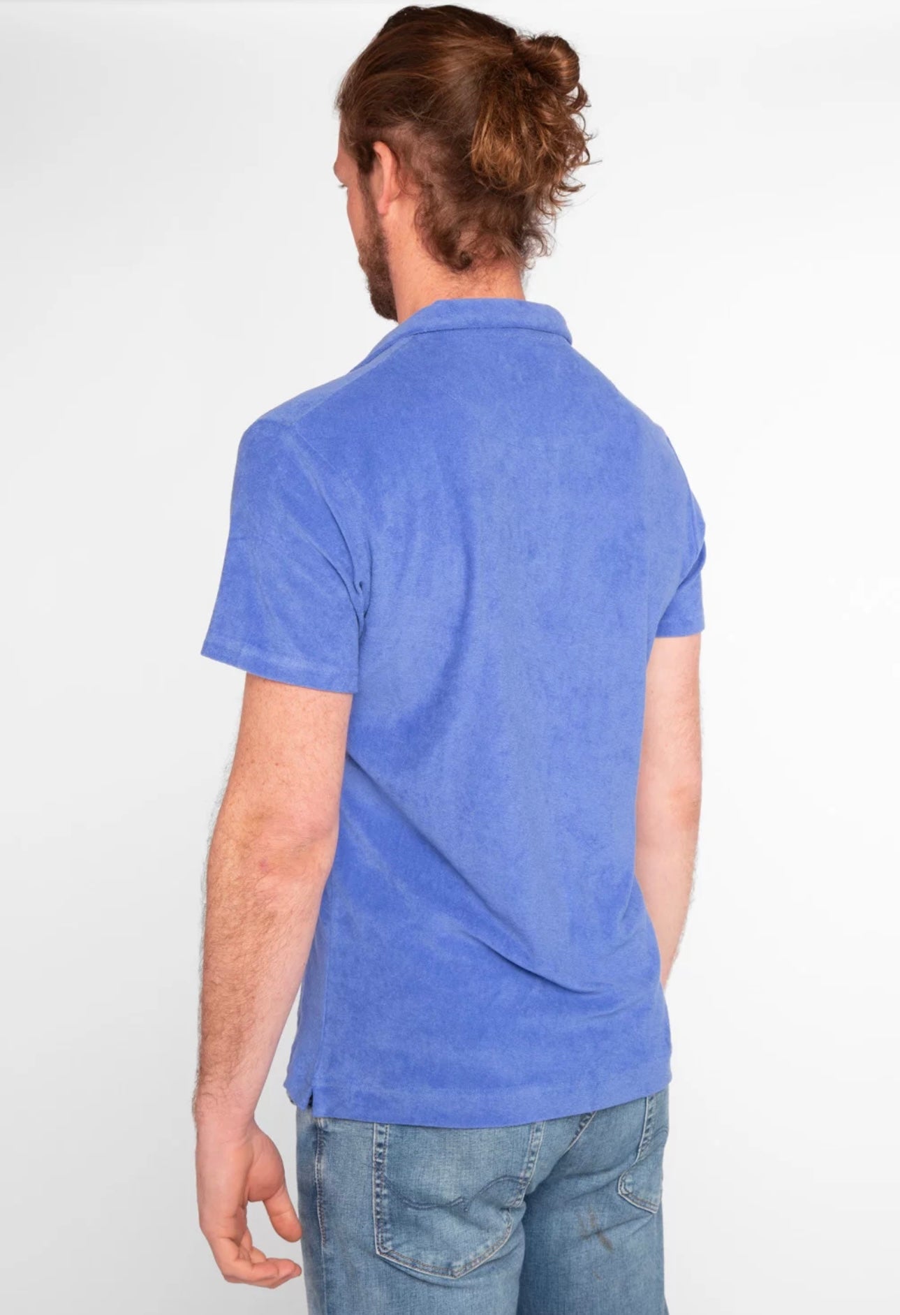 アノニム - Polo Armand コットンとシェニール ブレンド Outremer
