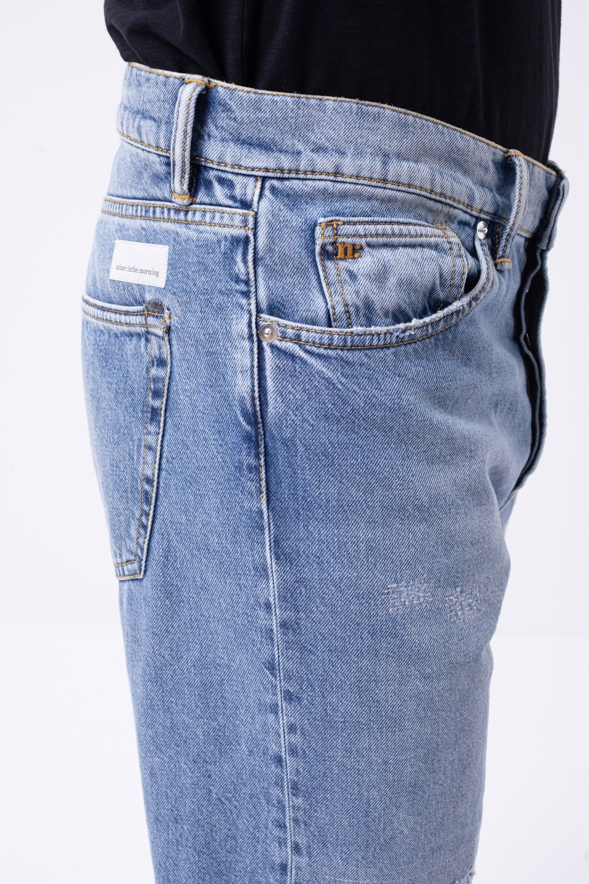 Nine In The Morning - Jeans Nathan Straight Destroy