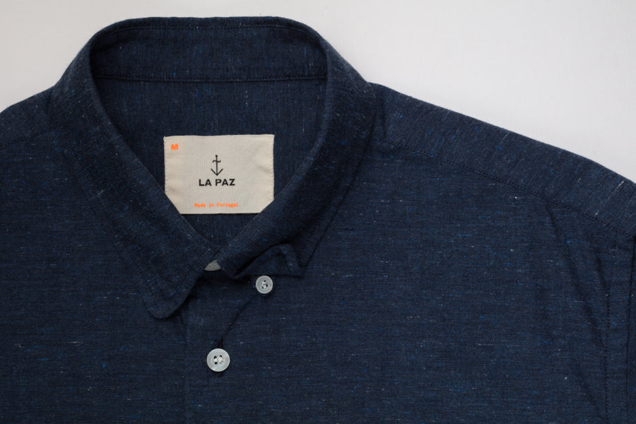 La Paz - Shirt Short Sleeved Ribeiro Navy Mesc