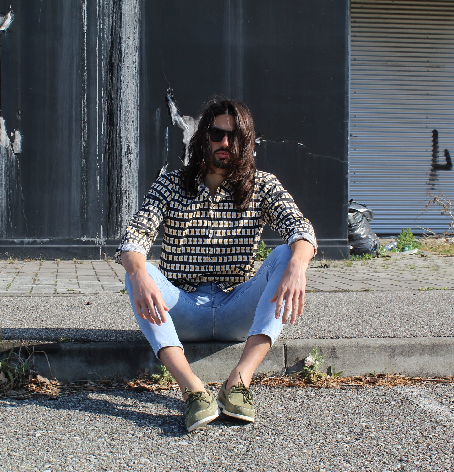 Sebago - Moc Docksides Portland Nubuck Green Military