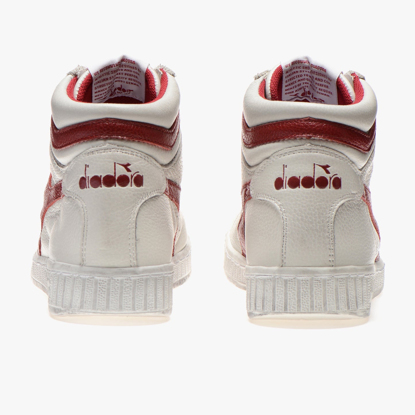 Diadora - Sneaker Game L High Waxed white/Red Pepper