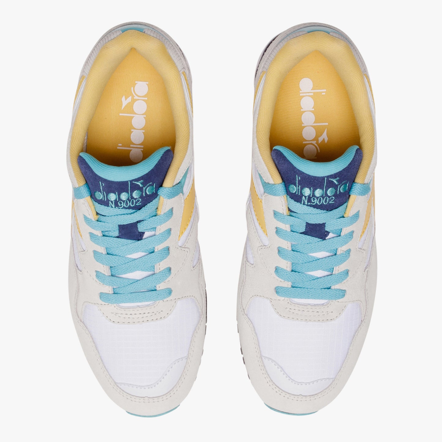 Diadora - Sneaker N9002 White/Banana Cream/Blue Curacao