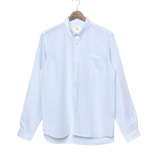 La Paz - Shirt Branco Light Blue Stripes