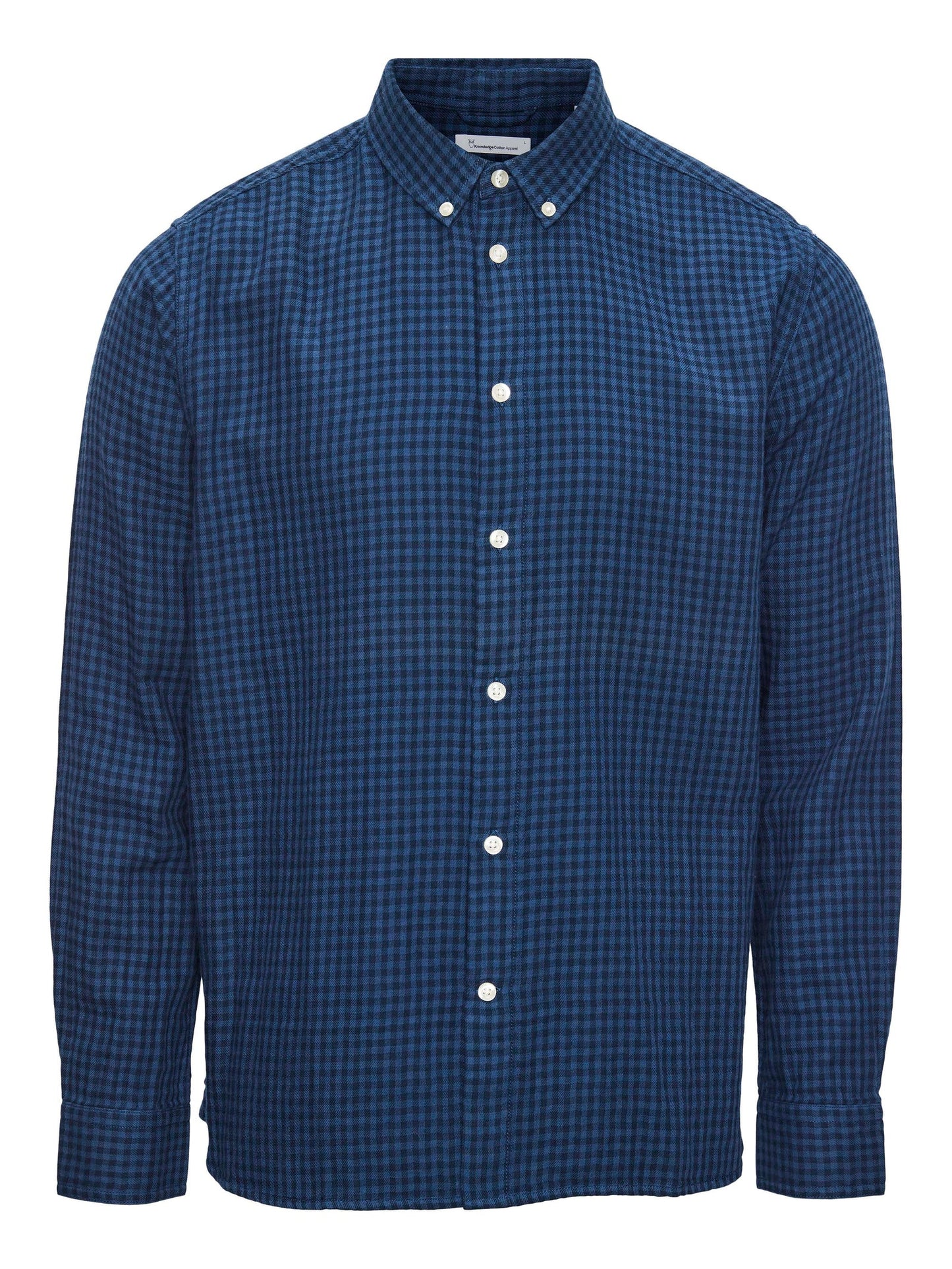 Knowledge Cotton Apparel - Shirt Double Layer Checked Custom Fit