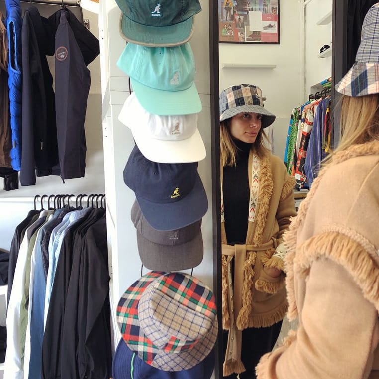 Kangol - Bucket Hat Plaid Mash Up Mykonos Blue