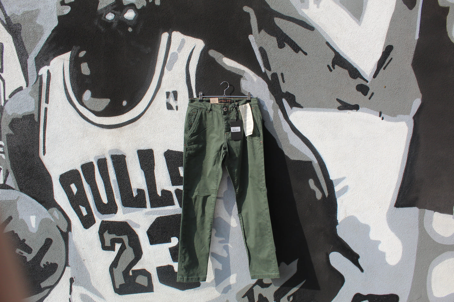 Cotton Belt - Trouser Chino Smith Slim Fit Military Green