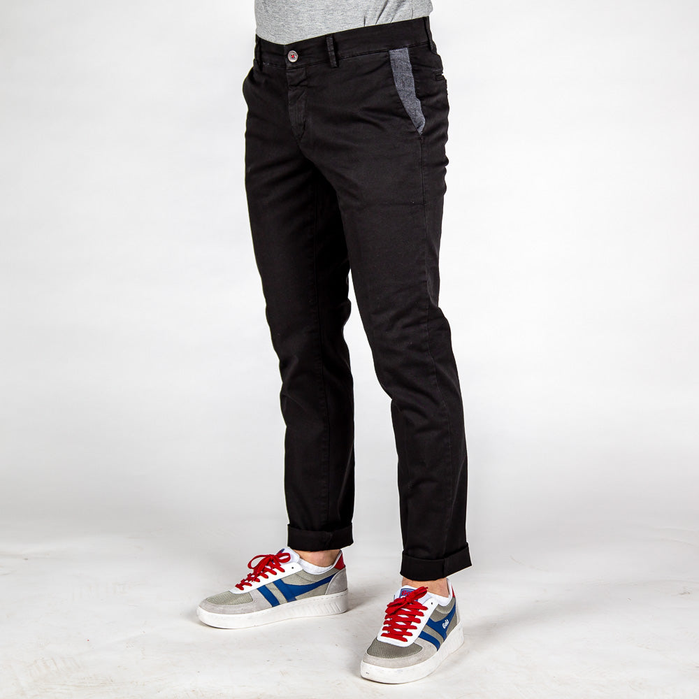 Maison Clochard - Trouser Mallard Gabardina Night Blue