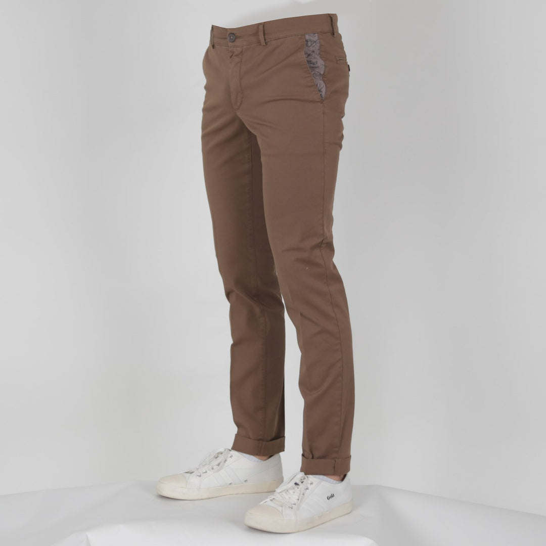 Maison Clochard - Trouser Mallard Gabardina Cigarette