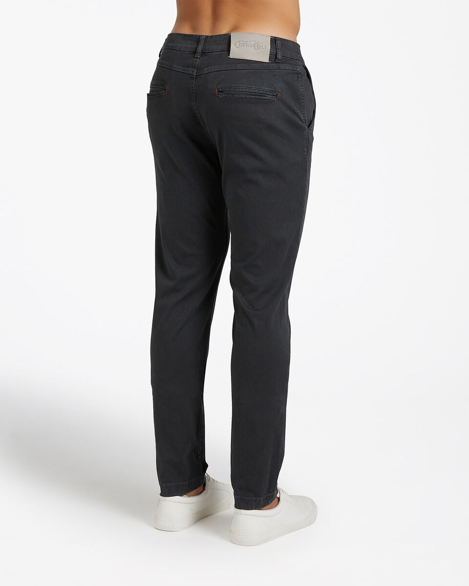 Cotton Belt - Trouser Chino Smith Slim Fit Black